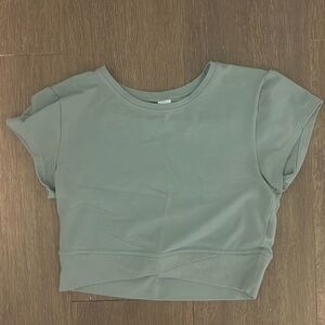 green cross top workout shirt